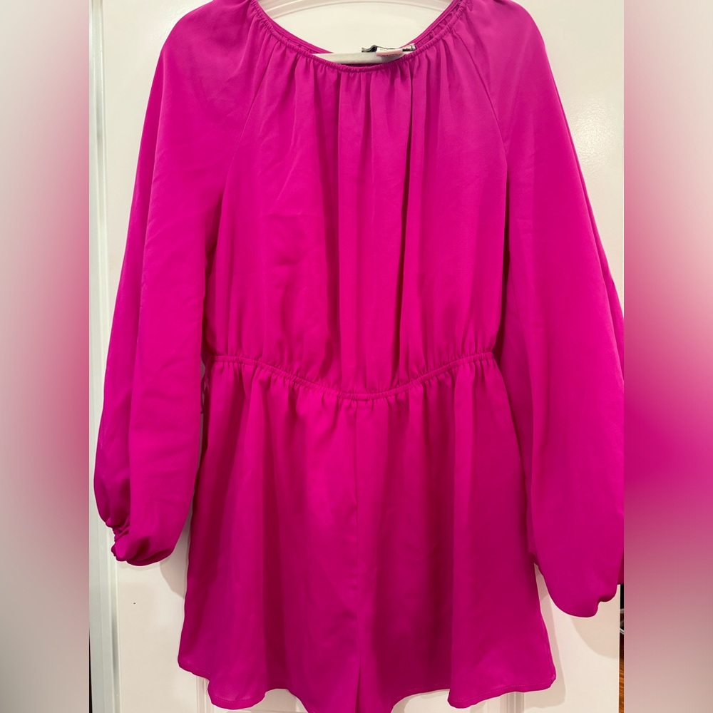 A. Calin Hot Pink Romper